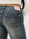 BECCA MOTO LOW RISE BOOTCUT JEAN