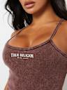 RIBBED VINTAGE WASH CAMI BODYSUIT