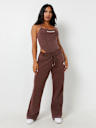 RIBBED VINTAGE WASH CAMI BODYSUIT