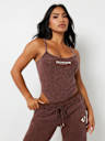 RIBBED VINTAGE WASH CAMI BODYSUIT