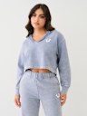 SUDADERA CON CAPUCHA Y ESCOTE EN V CLÁSICO
