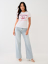 CRYSTAL RETRO HORSESHOE CREW TEE