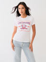 CRYSTAL RETRO HORSESHOE CREW TEE