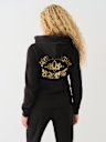 CRYSTAL METALLIC ZIP HOODIE