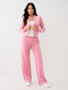 CRYSTAL HORSESHOE VELOUR TRACK JACKET