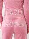 CRYSTAL HORSESHOE VELOUR TRACK JACKET