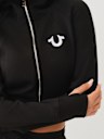 EMBROIDERED LOGO ZIP TRACK JACKET
