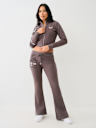 HORSESHOE LOGO CROP ZIP TRACK JACKET