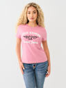 CRYSTAL ARCHED LOGO WING TEE
