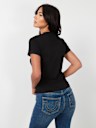 CRYSTAL ARCHED LOGO SLIM TEE