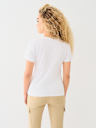 CRYSTAL ARCHED LOGO SLIM TEE