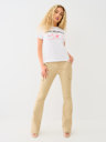 CRYSTAL ARCHED LOGO SLIM TEE