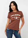CRYSTAL ARCHED LOGO SLIM TEE