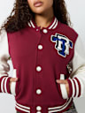 FLEECE PATCH VARSITY JACKET