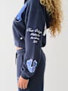 CRYSTAL PATCH ZIP VARSITY HOODIE