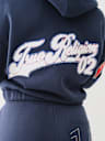 CRYSTAL PATCH ZIP VARSITY HOODIE