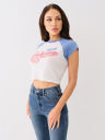 CAMISETA PEQUEÑA BURNOUT CON LOGOTIPO