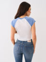 CAMISETA PEQUEÑA BURNOUT CON LOGOTIPO