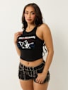 CAMISETA SIN MANGAS ACANALADA CON LOGOTIPO DE BUDDHA