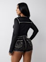 BUDDHA JERSEY MESH V NOTCH TOP