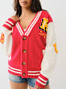 LOGO VARSITY CARDIGAN SWEATER