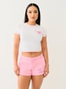 FLATLOCK WINGED CRYSTAL LOGO BABY TEE