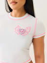 FLATLOCK WINGED CRYSTAL LOGO BABY TEE