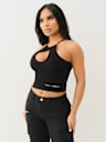 SEAMLESS HALTER KEYHOLE TANK