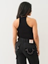 SEAMLESS HALTER KEYHOLE TANK