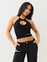 SEAMLESS HALTER KEYHOLE TANK