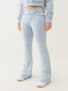 WASHED BIG T RAW EDGE TRACK PANT