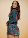TWISTED SEAM SUPER T MINI SKIRT