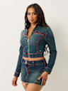SHRUNKEN SUPER T DENIM MOTO JACKET