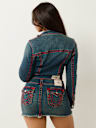 SHRUNKEN SUPER T DENIM MOTO JACKET