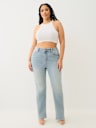  PLUS BILLIE MID RISE SUPER T STRAIGHT JEAN