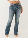 JEANS CORTE DE BOTA BECCA DE TIRO MEDIO Y SUPER T