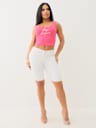 RILEY MID RISE SUPER T ROLLED BERMUDA SHORT