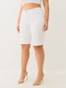 PLUS RILEY MID RISE SUPER T ROLLED BERMUDA SHORT 