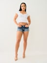 JOEY LOW RISE FRAYED SHORT
