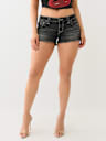 JOEY LOW RISE FLAP FRAYED SHORT