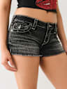 JOEY LOW RISE FLAP FRAYED SHORT