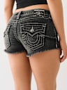JOEY LOW RISE FLAP FRAYED SHORT
