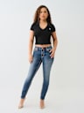 JENNIE MID RISE SUPER T CURVY SKINNY JEAN