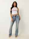 BECCA MID RISE SUPER T BOOTCUT JEAN