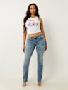BILLIE MID RISE BIG T STRAIGHT JEAN