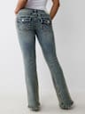 JEANS JOEY ACAMPANADOS DE TIRO BAJO CON SOLAPA