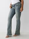 JEANS JOEY ACAMPANADOS DE TIRO BAJO CON SOLAPA