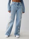 BOBBI SUPER DISTRESSED MID RISE BAGGY JEAN