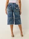 JEANS CAPRI TIPO CARGO HOLGADOS BOBBI