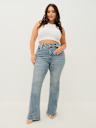 PLUS JOEY MID RISE FLARE JEAN